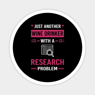 Wine Drinker Research Researcher Magnet